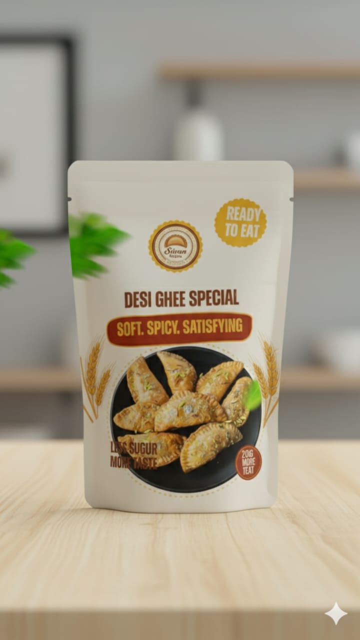 Desi Special Gujiya 3 IN 1  PACK 500gm  Siiwan Gujiya